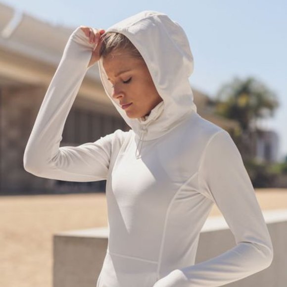 Active Hoodie Longline Pullover with Drawstring - Picture 5 of 8